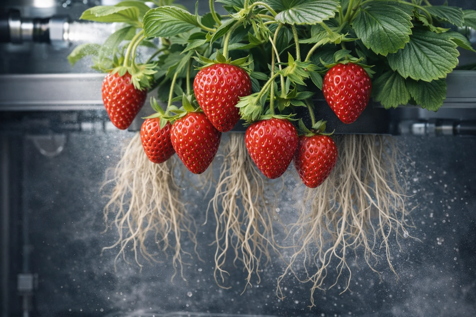 Aeroponics Farming - Strawberries