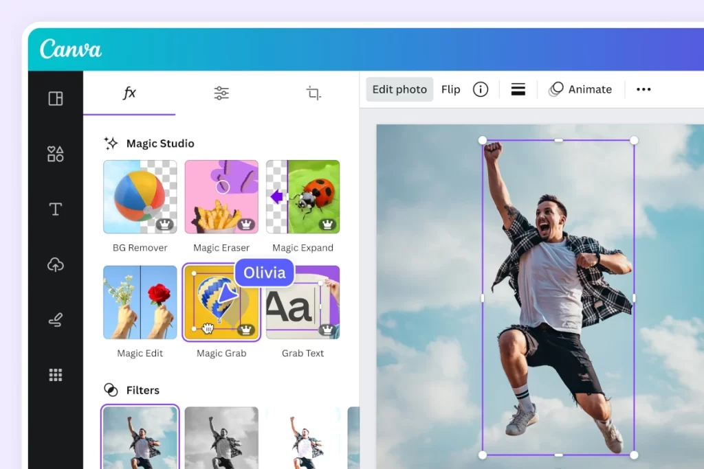 Canva Drag-and-drop editor